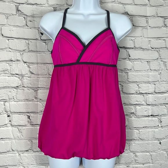 Lululemon Rehearsal Athletic Tank Top swimsuit top Paris Pink size 4 - Picture 1 of 12